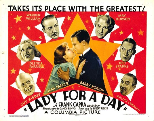 the movie poster: Lady for a Day (1933)