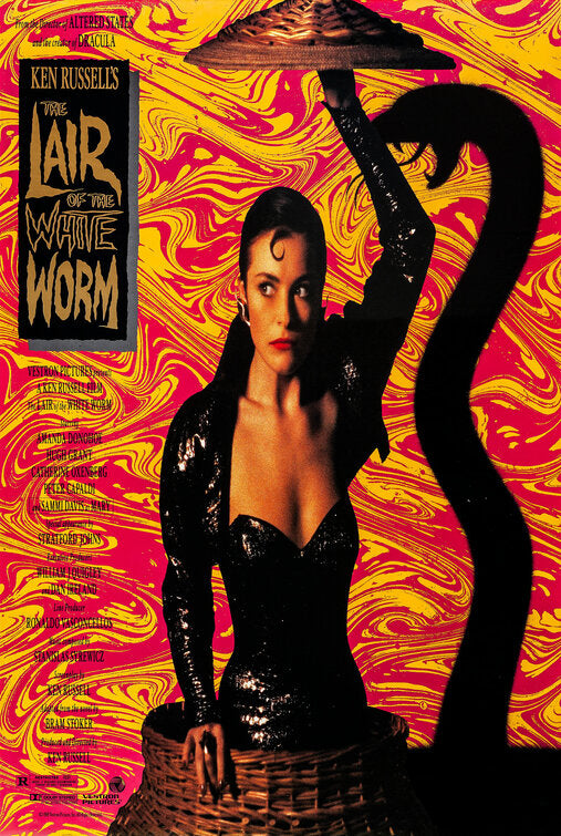 the movie poster: The Lair of the White Worm (1988)