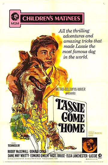 the movie poster: Lassie Come Home (1943)