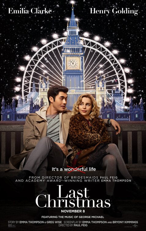 1000 piece jigsaw puzzle for the movie poster: Last Christmas (2019)