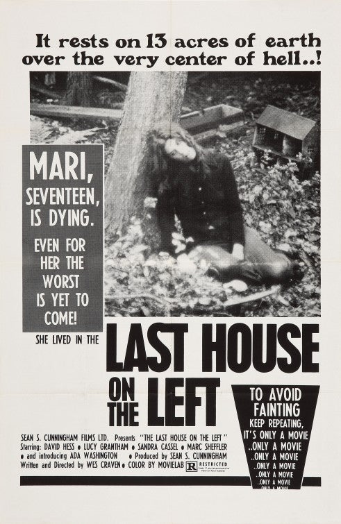 1000 piece jigsaw puzzle for the movie poster: The Last House on the Left (1972)