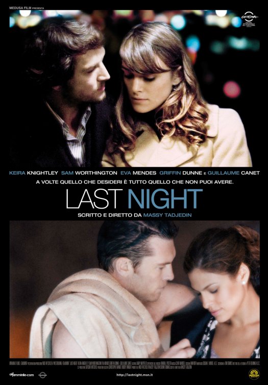 1000 piece jigsaw puzzle for the movie poster: Last Night (2010)