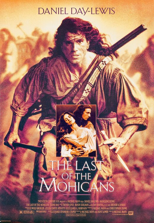 the movie poster: The Last of the Mohicans (1992) ver3