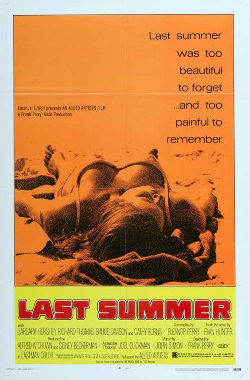 1000 piece jigsaw puzzle for the movie poster: Last Summer (1969)
