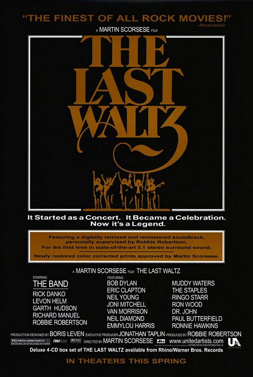 the movie poster: The Last Waltz (1978)