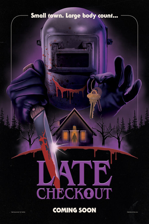 1000 piece jigsaw puzzle for the movie poster: Late Checkout (2022)