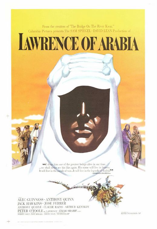 the movie poster: Lawrence of Arabia (1962)