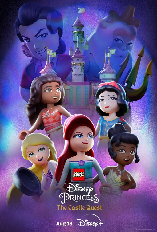 1000 piece jigsaw puzzle for tv poster: LEGO Disney Princess: The Castle Quest