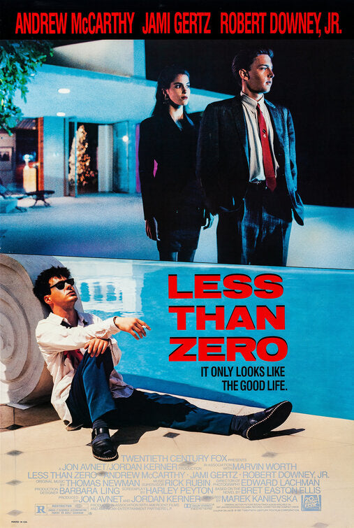 the movie poster: Less Than Zero (1987)