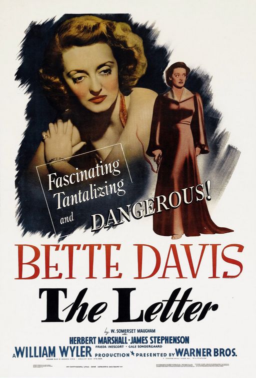 the movie poster: The Letter (1940)
