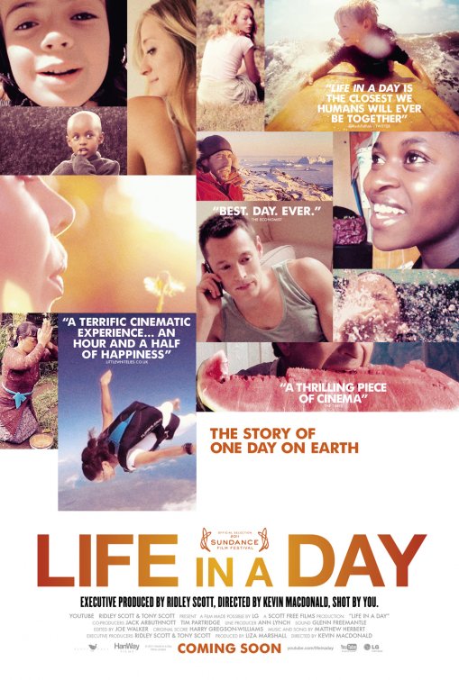 1000 piece jigsaw puzzle for the movie poster: Life in a Day (2011) ver3