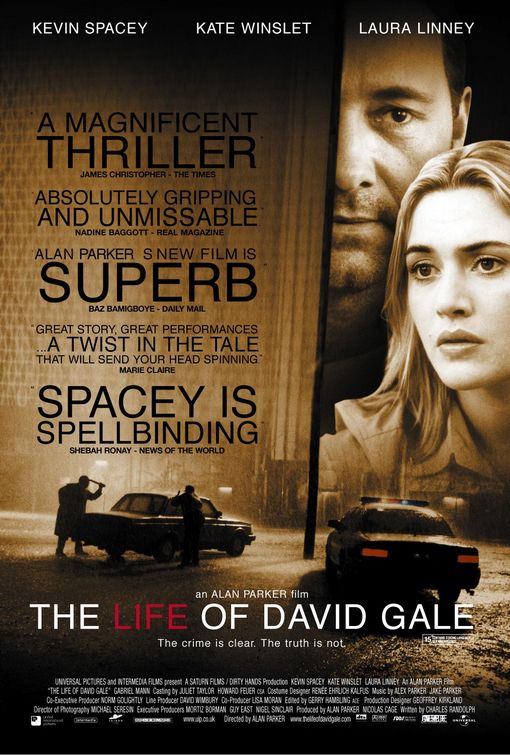 the movie poster: The Life of David Gale (2003) ver2