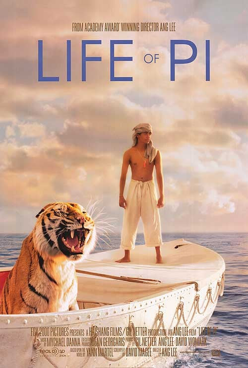 1000 piece jigsaw puzzle for the movie poster: Life of Pi (2012)