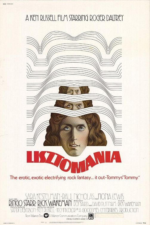 the movie poster: Lisztomania (1975) ver2
