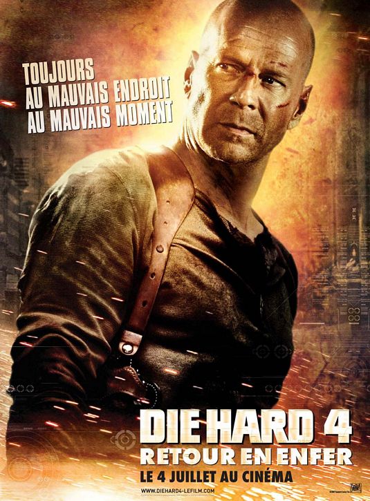 the movie poster: Live Free or Die Hard (2007) ver2