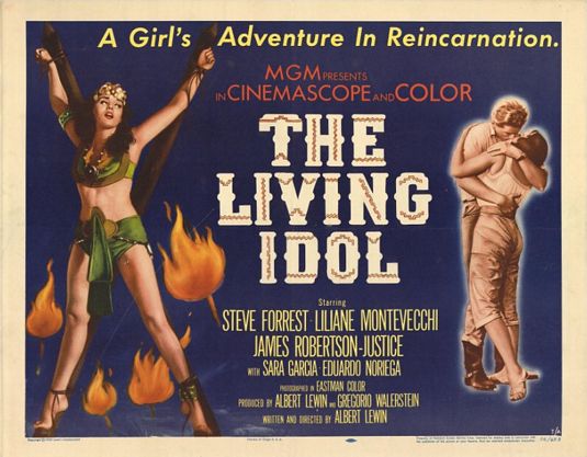 the movie poster: The Living Idol (1957)