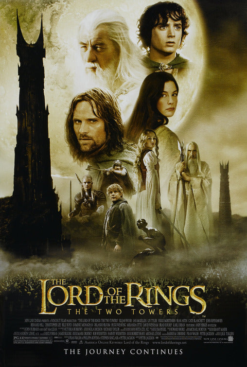 the movie poster: The Lord of the Rings: The Two Towers (2002) ver3