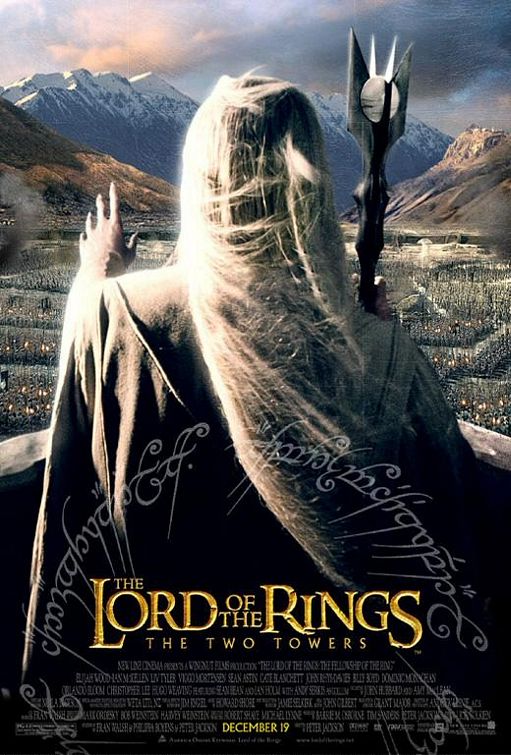 the movie poster: The Lord of the Rings: The Two Towers (2002) ver4