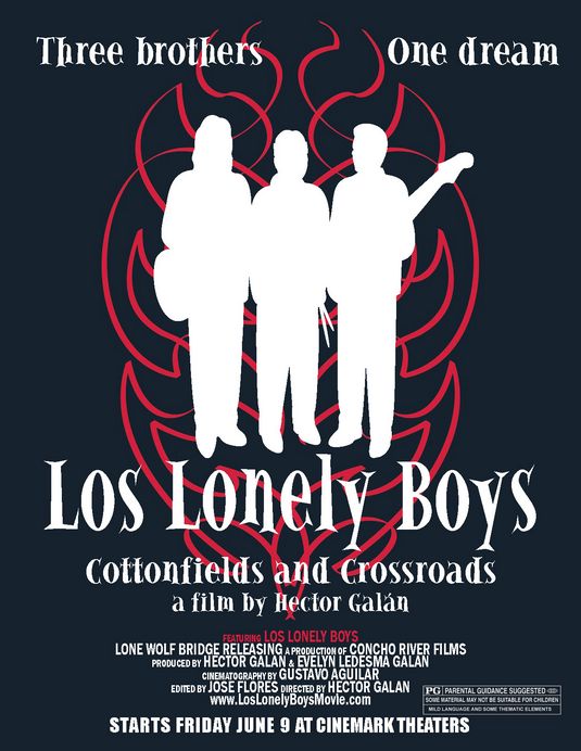 the movie poster: Los Lonely Boys: Cottonfields and Crossroads (2006) ver1