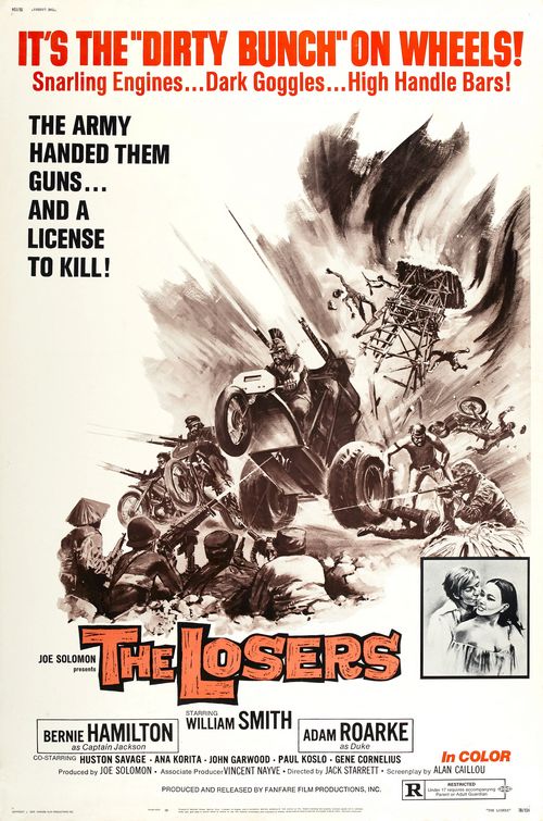 the movie poster: The Losers (1970)