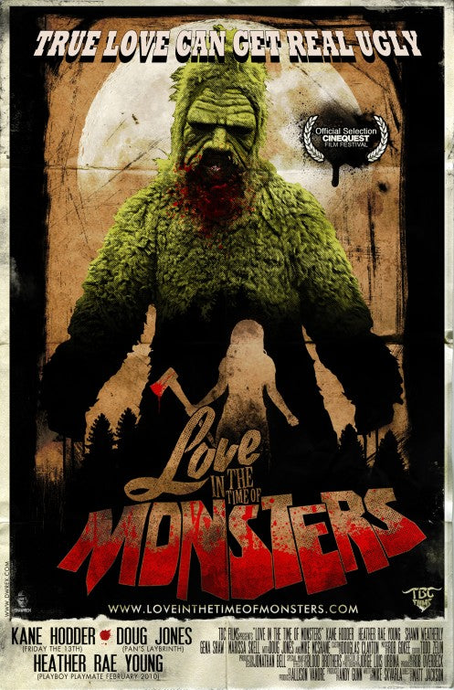 1000 piece jigsaw puzzle for the movie poster: Love in the Time of Monsters (2014)