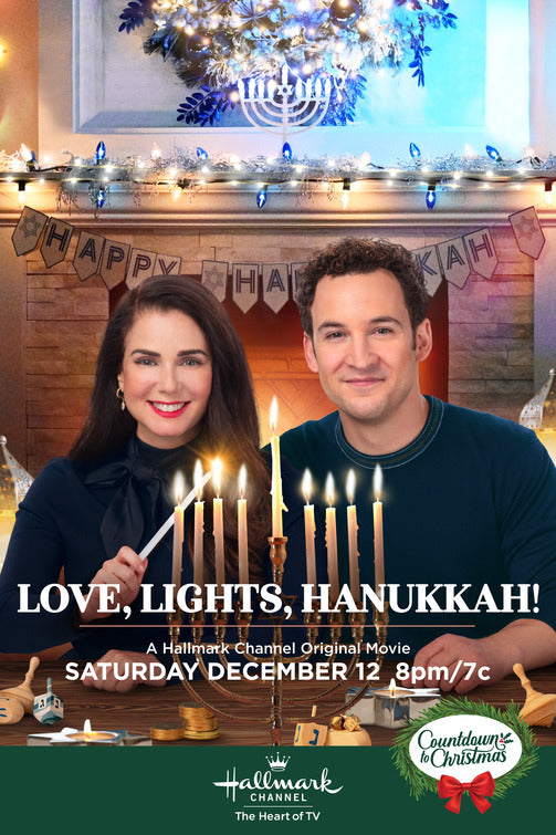 1000 piece jigsaw puzzle for tv poster: Love, Lights, Hanukkah!