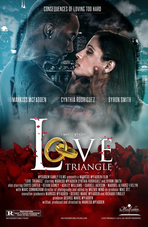 1000 piece jigsaw puzzle for the movie poster: Love Triangle (2013)