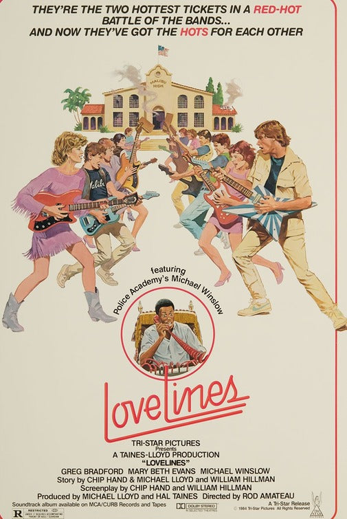1000 piece jigsaw puzzle for the movie poster: Lovelines (1984)