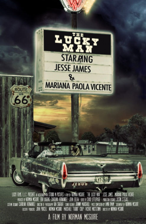 1000 piece jigsaw puzzle for the movie poster: The Lucky Man (2018)