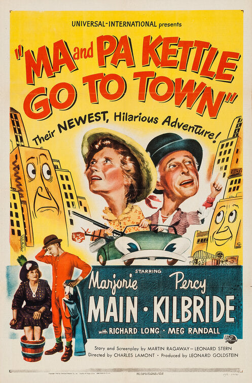 1000 piece jigsaw puzzle for the movie poster: Ma and Pa Kettle Go to Town (1950)
