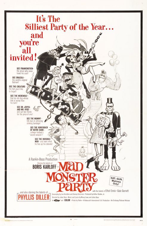 the movie poster: Mad Monster Party (1969)