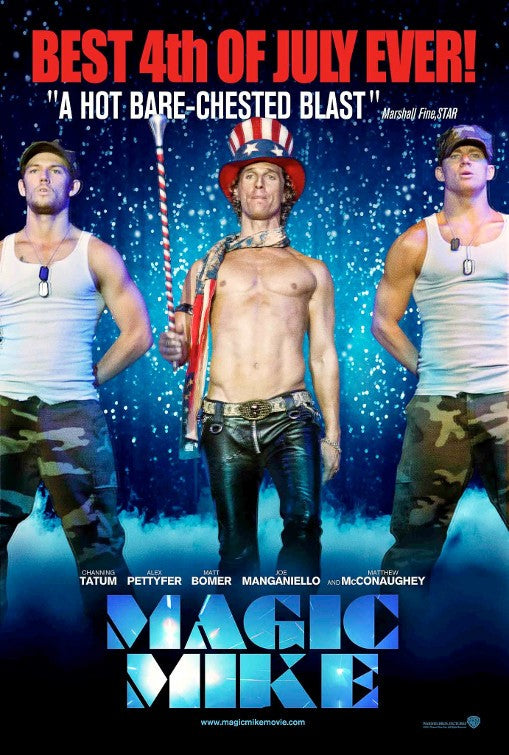 1000 piece jigsaw puzzle for the movie poster: Magic Mike (2012) ver8