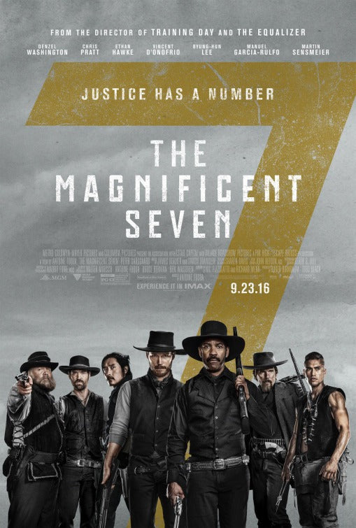 1000 piece jigsaw puzzle for the movie poster: The Magnificent Seven (2016) ver5