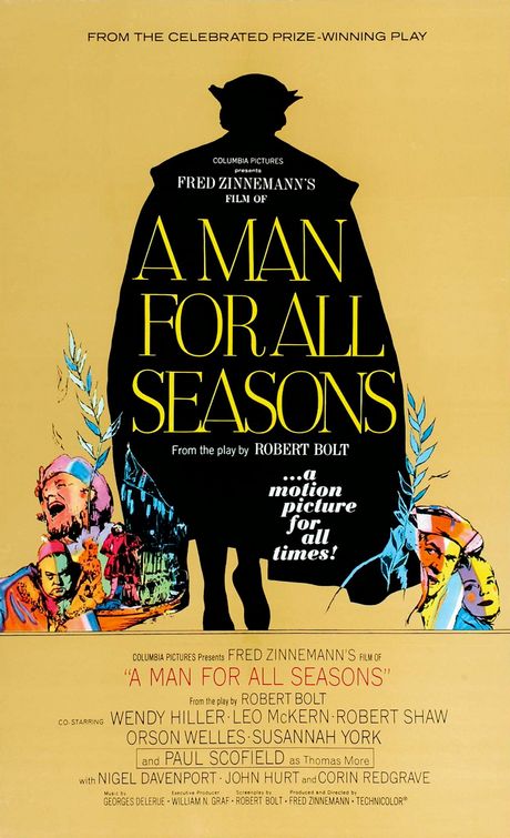 the movie poster: A Man for All Seasons (1966)