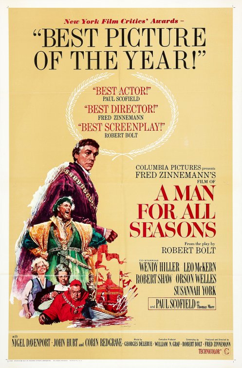 1000 piece jigsaw puzzle for the movie poster: A Man for All Seasons (1966) ver2