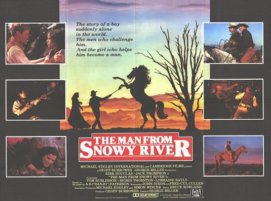 the movie poster: The Man From Snowy River (1982)