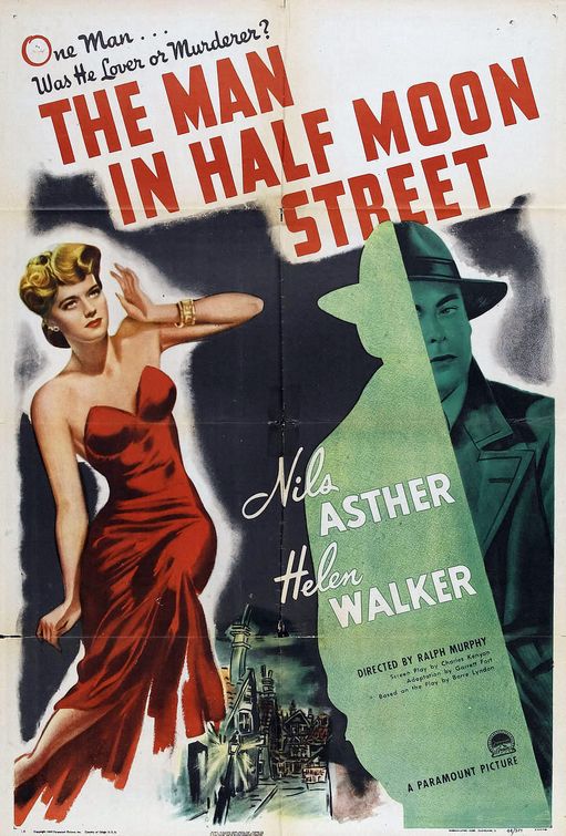 the movie poster: The Man in Half Moon Street (1945)