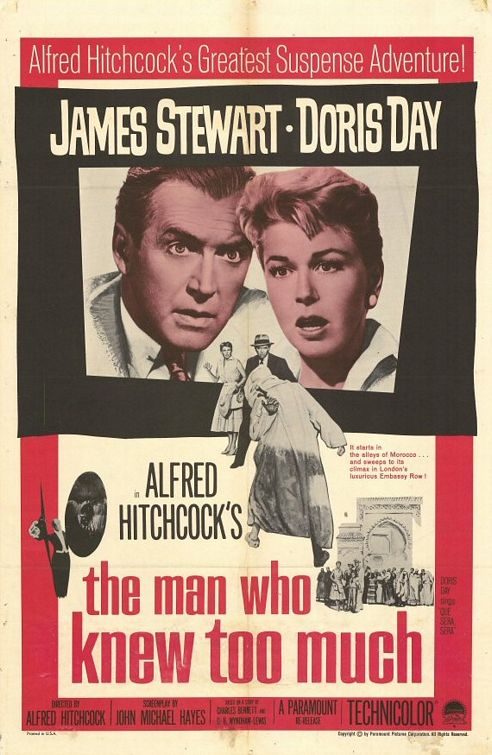 the movie poster: The Man Who Knew Too Much (1956) ver2
