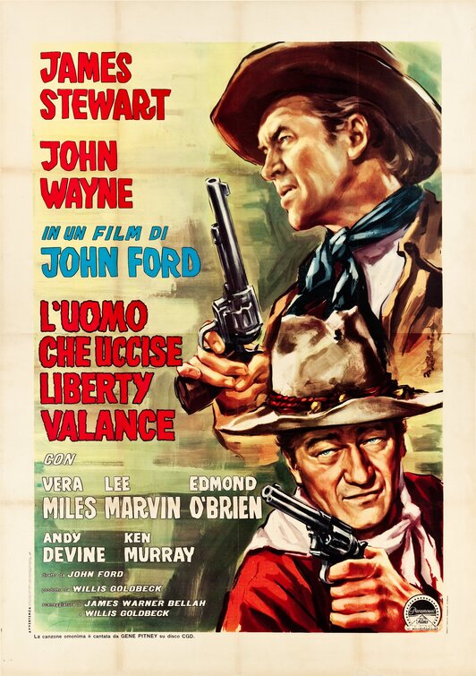 1000 piece jigsaw puzzle for the movie poster: The Man Who Shot Liberty Valance (1962) ver3