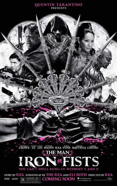 1000 piece jigsaw puzzle for the movie poster: The Man with the Iron Fists (2012)