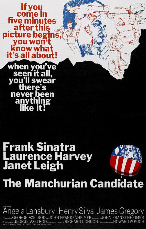 the movie poster: The Manchurian Candidate (1962) ver1