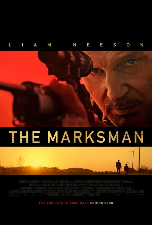 1000 piece jigsaw puzzle for the movie poster: The Marksman (2021)