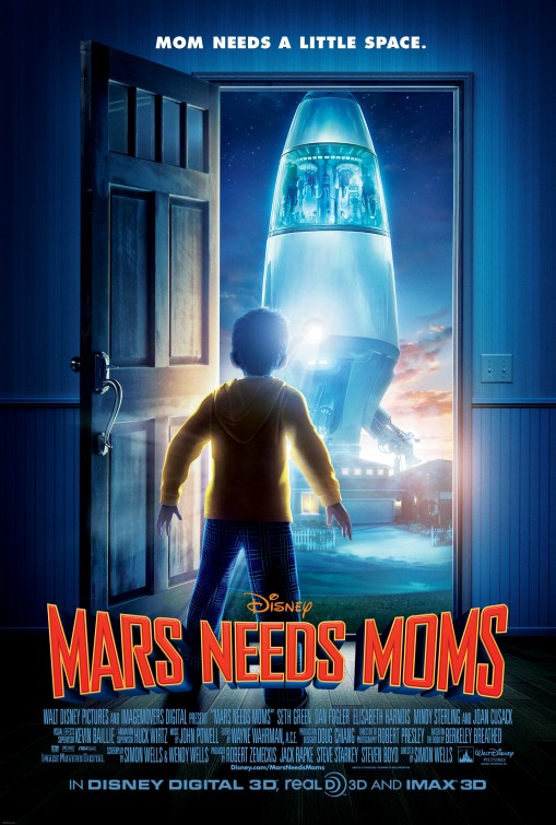 1000 piece jigsaw puzzle for the movie poster: Mars Needs Moms! (2011)