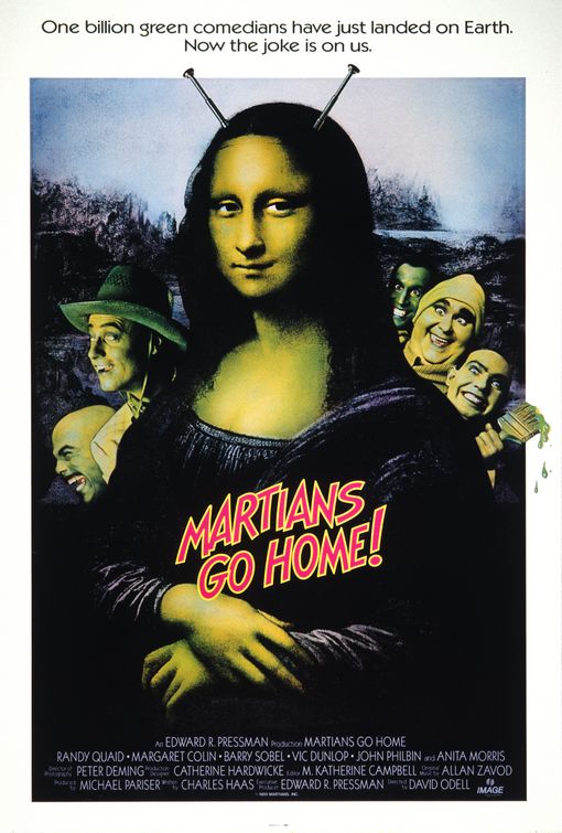the movie poster: Martians Go Home (1990)