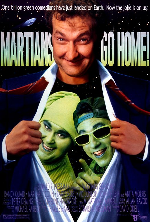 the movie poster: Martians Go Home (1990) ver2