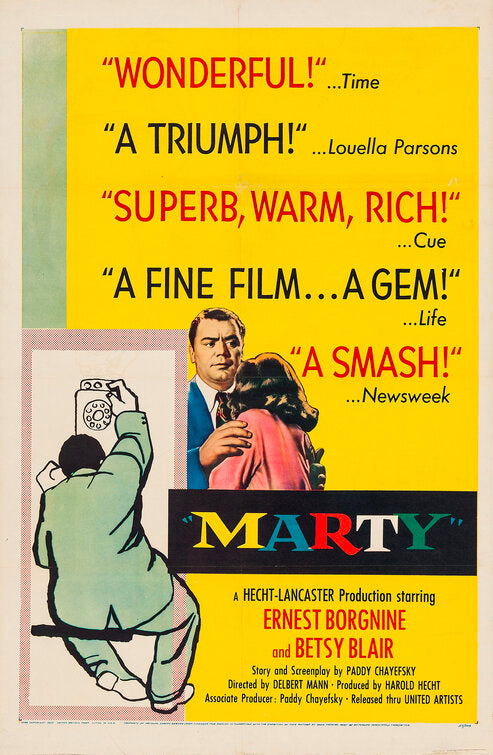 1000 piece jigsaw puzzle for the movie poster: Marty (1955)