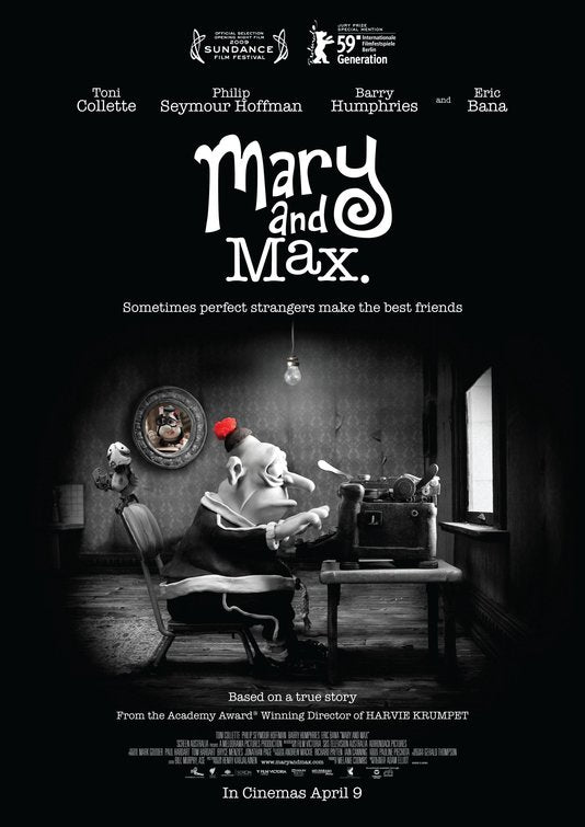 the movie poster: Mary and Max (2009)