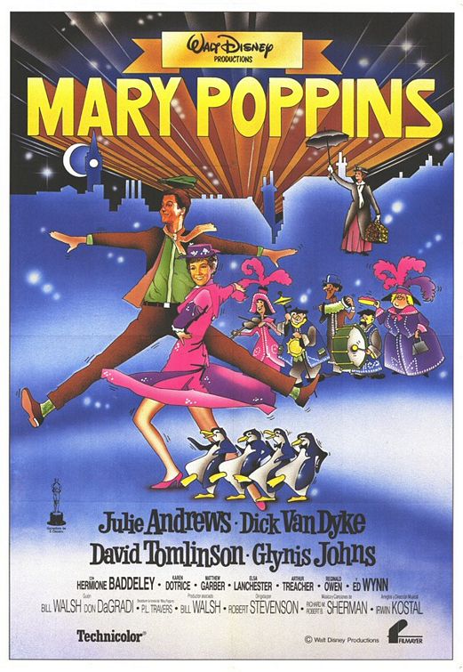 the movie poster: Mary Poppins (1964)