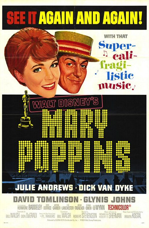 the movie poster: Mary Poppins (1964) ver2