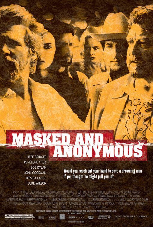the movie poster: Masked and Anonymous (2003)